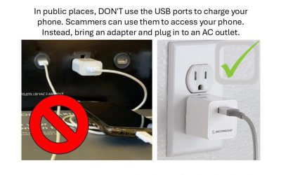 Free Phone Charging Stations Can Be Dangerous